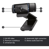 Logitech HD Pro Webcam C920 Zwart