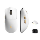 MCHOSE K7 Ultra Lightweight Wireless Gaming Mouse Wit/goud, RGB, USB / 2.4 GHz, 42.000 DPI