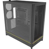 Montech HS01 midi tower behuizing Zwart | 2x USB-A | 1x USB-C | RGB | Window