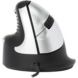 R-Go Tools HE Ergonomic Mouse M Links Zwart/zilver, 3500dpi