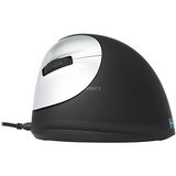 R-Go Tools HE Ergonomic Mouse M Links Zwart/zilver, 3500dpi