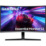 SAMSUNG Essential S27D396GAU 27" curved monitor Zwart, 100 Hz, VGA, HDMI, Audio