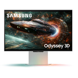 Samsung Odyssey 3D G90XF 27" 4K UHD gaming monitor Zilver, 2x HDMI, DisplayPort, 2x USB-A, USB-B, 165 Hz