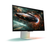 Samsung Odyssey 3D G90XF 27" 4K UHD gaming monitor Zilver, 2x HDMI, DisplayPort, 2x USB-A, USB-B, 165 Hz