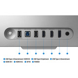 Samsung Odyssey 3D G90XF 27" 4K UHD gaming monitor Zilver, 2x HDMI, DisplayPort, 2x USB-A, USB-B, 165 Hz