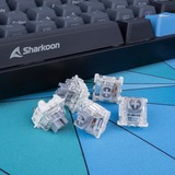 Sharkoon Gateron PRO 2.0 SILVER Switch-Set keyboard switches Zilver/transparant, 35 stuks