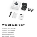 Shokz OpenFit Air open-ear hoofdtelefoon Zwart