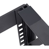 SilverStone 19" 6U open-frame desktop rack bevestiging Zwart