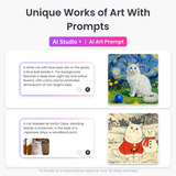 SwitchBot AI Art Frame 31,5" digitale fotolijst Zwart/wit, 2.4GHz Wi-Fi, Bluetooth 4.2