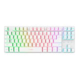 Trust GXT 831W Thado Draadloos TKL RGB gaming toetsenbord Wit, US lay-out (QWERTY), 80% (TKL), 2,4GHz