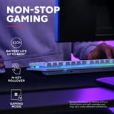 Trust GXT 831W Thado Draadloos TKL RGB gaming toetsenbord Wit, US lay-out (QWERTY), 80% (TKL), 2,4GHz