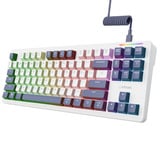 Trust GXT 872 Xyra Mechanisch TKL-gamingtoetsenbord Wit, US lay-out (QWERTY), Leobog Seiya, 80% (TKL)	, RGB, hot swap