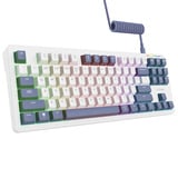 Trust GXT 872 Xyra Mechanisch TKL-gamingtoetsenbord Wit, US lay-out (QWERTY), Leobog Seiya, 80% (TKL)	, RGB, hot swap