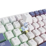 Trust GXT 872 Xyra Mechanisch TKL-gamingtoetsenbord, gaming toetsenbord Wit, US lay-out, Leobog Seiya, 80% (TKL), RGB, hot swap