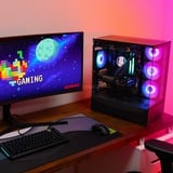 ALTERNATE Thunderstorm Starter Ryzen 7 – RX 7600 XT gaming pc Zwart | R7 5700X3D | RX 7600 XT | 32 GB | 1 TB SSD