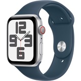 Apple Watch SE (2023) smartwatch Zilver/blauw, 44 mm, Sportbandje (M/L), Aluminium, GPS + Cellular