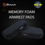 Arozzi Memory Foam Armrest Pads polssteun Zwart