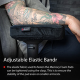 Arozzi Memory Foam Armrest Pads polssteun Zwart