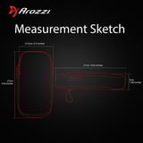 Arozzi Memory Foam Armrest Pads polssteun Zwart