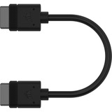 Corsair iCUE LINK kabel Zwart, 0,1 meter, 2 stuks