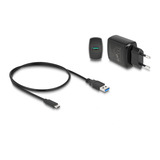 DeLOCK USB-C M.2 dockingstation voor 2x M.2 NVMe PCIe SSD Zwart, met kloonfunctie