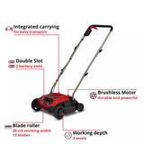 EINHELL Accu Verticuteermachine GC-SC 18/28 DS Li-Solo verticuteerder Rood/zwart, Accu en oplader niet inbegrepen
