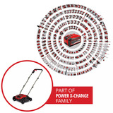 EINHELL Accu Verticuteermachine GC-SC 18/28 DS Li-Solo verticuteerder Rood/zwart, Accu en oplader niet inbegrepen
