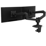 Ergotron LX Dual Side-by-Side monitorarm Zwart