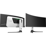 HKC GS49UK Super Ultrawide OLED Gaming Monitor 49" curved Zwart/wit, 1x DisplayPort, 2x HDMI, 2x USB-A, 240 Hz