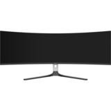 HKC GS49UK Super Ultrawide OLED Gaming Monitor 49" curved  Zwart/wit, 2x HDMI, DisplayPort, USB-C, USB-A, 240Hz