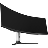 HKC GS49UK Super Ultrawide OLED Gaming Monitor 49" curved  Zwart/wit, 2x HDMI, DisplayPort, USB-C, USB-A, 240Hz