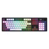 Hator Skyfall Pro Wireless RGB mechanisch gaming toetsenbord Zwart, US lay-out (QWERTY), HATOR Aurum Vanilla Silent, 100%, RGB, Double-shot PBT, Hot-swap, 2.4GHz / Bluetooth / USB-C