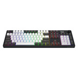 Hator Skyfall Pro Wireless RGB mechanisch gaming toetsenbord Zwart, US lay-out (QWERTY), HATOR Aurum Vanilla Silent, 100%, RGB, Double-shot PBT, Hot-swap, 2.4GHz / Bluetooth / USB-C