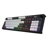 Hator Skyfall Pro Wireless, gaming toetsenbord Zwart, US lay-out, RGB, Double-shot PBT, Hot-swap, 2.4GHz / Bluetooth / USB-C