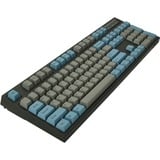 Leopold FC900RBTV/EGBPD, gaming toetsenbord Grijs/blauw, US lay-out, Cherry MX Speed Silver, Fullsize, PBT Double Shot, Bluetooth 5.1