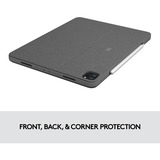 Logitech Combo Touch for iPad Pro 12.9-inch (5th generation) toetsenbord Grijs, EU lay-out (QWERTY), 80% (TKL)	