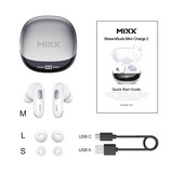 MIXX StreamBuds Mini Charge 2 True Wireless Earbuds in-ear oortjes Wit