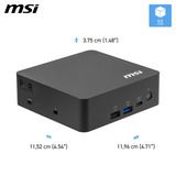 MSI Cubi NUC AI+ 3MG-003BEU barebone Zwart | Core Ultra 9 386H | Intel Graphics