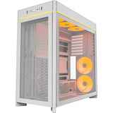 Montech HS01 PRO midi tower behuizing Wit | 2x USB-A | 1x USB-C | RGB | Window