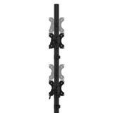 Neomounts DS45-600BL2V Monitorstandaard voor twee schermen 10-32" monitorarm Zwart
