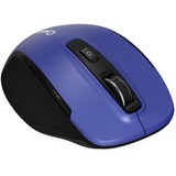 Qware Glasgow Draadloze Muis Zwart/blauw, 800 - 1600 DPI, 2,4 GHz USB | Bluetooth 5.0