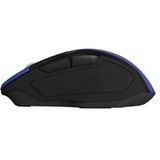 Qware Glasgow Draadloze Muis Zwart/blauw, 800 - 1600 DPI, 2,4 GHz USB | Bluetooth 5.0