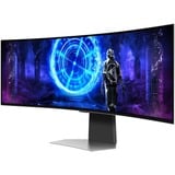 SAMSUNG Odyssey G9 G95SD 49" Curved UltraWide gaming monitor Zilver, 240 Hz, Display Port, HDMI, Micro HDMI, USB-C, WiFi 5, Free Sync Premium Pro