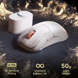 SteelSeries Rival Pro Mini gaming muis Wit, 100 - 42.000 DPI, 8K, UWB / 6 GHz