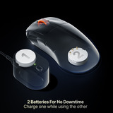 SteelSeries Rival Pro Mini gaming muis Wit, 100 - 42.000 DPI, 8K, UWB / 6 GHz