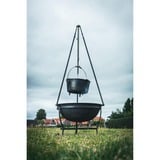 The Windmill Kampvuurset houtbarbecue Zwart