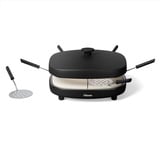 Tristar Pizza Family 6 pizzaoven Zwart, 1200 Watt, voor 6 personen