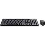 Trust Ody II Stille draadloze toetsenbord- en muisset desktopset Zwart, US lay-out (QWERTY), Membraan, 100%, 800 dpi - 1.600 dpi
