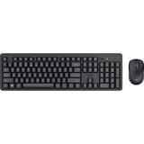 Trust Ody II Stille draadloze toetsenbord- en muisset desktopset Zwart, US lay-out (QWERTY), Membraan, 100%, 800 dpi - 1.600 dpi
