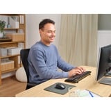Trust Ody II Stille draadloze toetsenbord- en muisset desktopset Zwart, US lay-out (QWERTY), Membraan, 100%, 800 dpi - 1.600 dpi